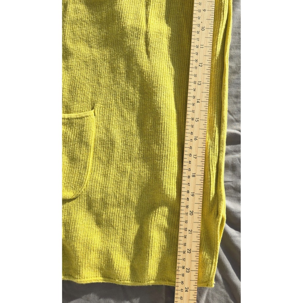 Mansted Sweater Cardigan Knit Button Up Mustard Yellow Old Money Quiet Luxury - Picture 16 of 16